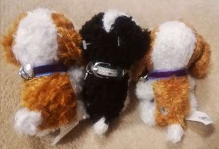 3x The Dog Big Head Artlist Collection. Original `Accept No Copycats` Plush Soft Toys.