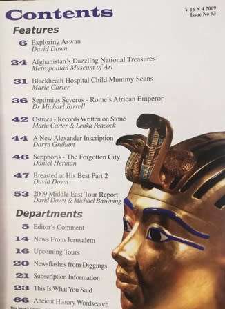 Archaeological Diggings Magazines. Vol 16 No 4 - Aug/Sept 2009. Australian Publication.
