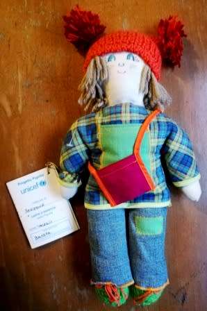 Valerio a Collectable Unicef Progetto Pigotta Doll. 40cm. Collect them all!