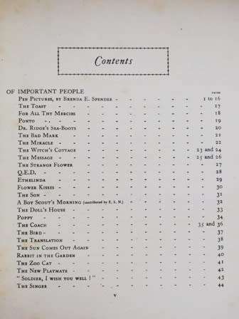 Important People by J H Dowd and pen pictures by Brenda E. Spender. 1947. Awesome Book!!