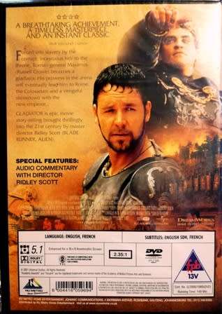 Gladiator - A Ridley Scott Film Starring Russell Crow. Classic DVD. Still Sealed.