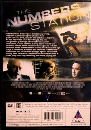 The NUM8ERS Station. Action Movie! DVD. John Cusack and Malin Akerman.