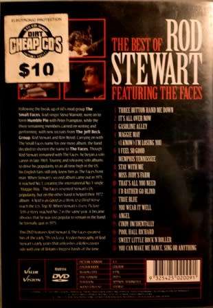 The Best of Rod Stewart Featuring The Faces. DVD.