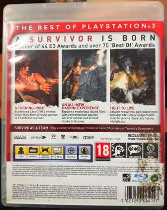 PS3 - Essentials. Tomb Raider. A Survivor is Born!
