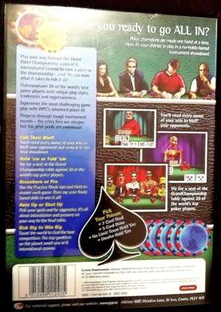 Challenge - World Poker Championship. No Limit Texas Hold `Em. PC CD-Rom.