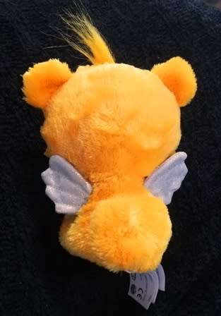Hatchimals Plush Orange Super Soft Toy with Silver Wings. 15cm. Collect them all!