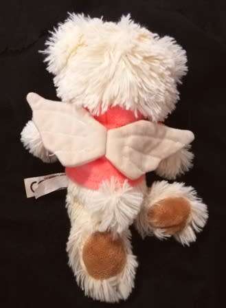 Cute little plush teddy bear with Angel Wings T-Shirt!  25cm.