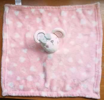 Baby`s Pink Mouse Plush Baby Comfort/Toy `Early Days`. 40cm.