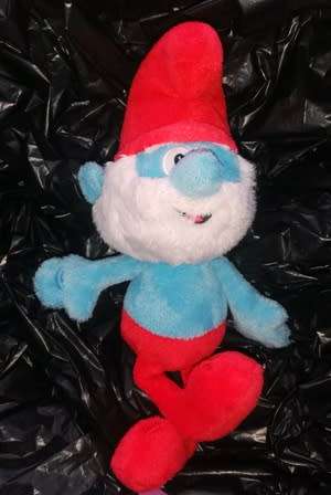 The Smurfs - Papa Smurf plush toy.  25cm.