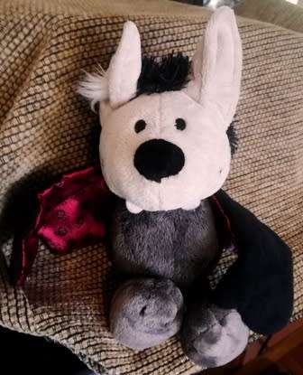NICI plush Sir Simon the Bat. Awesome plush Creepy toy! 25cm.