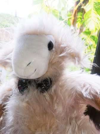 A beautiful, Vintage Bobbl plush Sheep Lamb by Ingrid Stanger. 30cm.