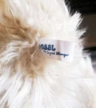 A beautiful, Vintage Bobbl plush Sheep Lamb by Ingrid Stanger. 30cm.