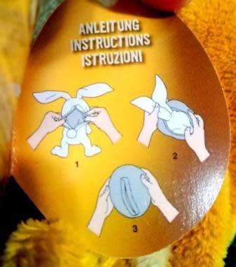 Yellow Easter Bunny/Egg - Frey`s Migros super soft toy! 40cm.