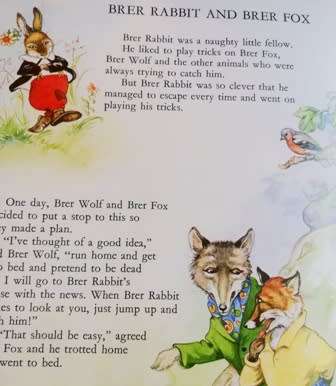 Brer Rabbit Stories. Story Time Library. Large Hardcover. January 1982. Illustrated by Rene Cloke.