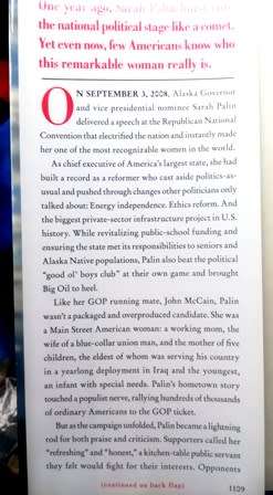 Sarah Palin Going Rogue. An American Life.