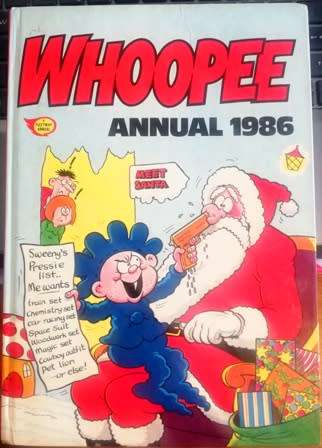 Whoopee! Annual 1986. Meet Santa. Hard Cover Vintage Book.