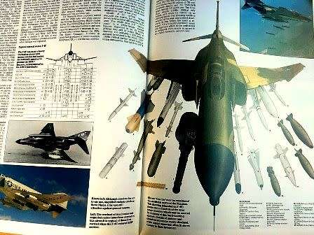 Aviation Fact File. Modern Fighting Aircraft: F-4 Phantom II. Vintage Large hardcover book. 1984.