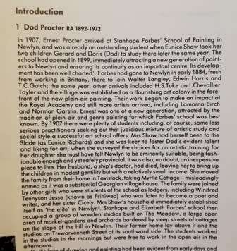 Dod Procter. Rare and out of Print. Exhibition catalogue The Laing Art Gallery, Newcastle upon Tyne.