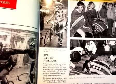 The Big Ride by Andrew Drysdale tells it all. Cape Argus Cycle Tour. 1998.