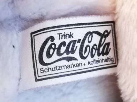 Rare Burger King Coca-Cola Christmas Bear with Scarf, Hat and Coca-Cola Bottle! 15cm.