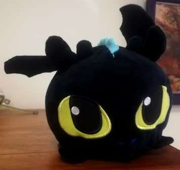 DreamWorks Heroes. Night Fury Toothless Big Head Plush Toy. Awesome!