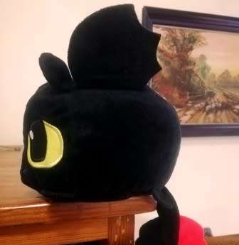 DreamWorks Heroes. Night Fury Toothless Big Head Plush Toy. Awesome!