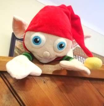 A RARE Elf called Willow. A plush, tall Manor soft toy. 45cm.