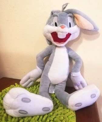 Collector`s Item. Big Floppy Head Looney Tunes Bugs Bunny Plush Soft Toy! 35cm.