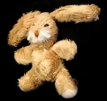 Benny the Bunny a small Trudi plush toy with a keyring clip. 12cm.