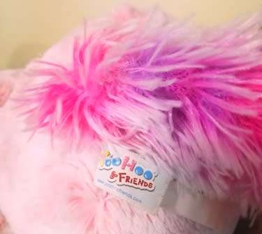 Large Pink YooHoo & Friends plush toy. 30cm.