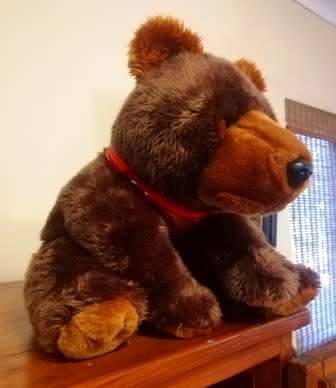 A beautiful, floppy, big brown Bear named Brownie. A Keel plush toy. 40cm.