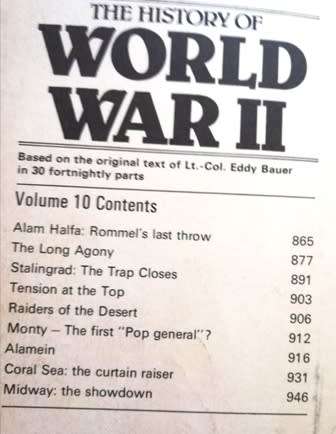 The History of World War 2.  Volume 10.  An Orbis Publication.