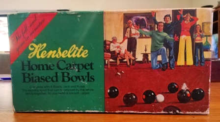 Vintage Game! Home Carpet Biased Bowls by Henselite. Fun for the whole family!