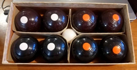 Vintage Game! Home Carpet Biased Bowls by Henselite. Fun for the whole family!