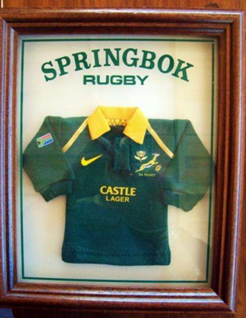 Framed Small Springbok Rugby Jersey