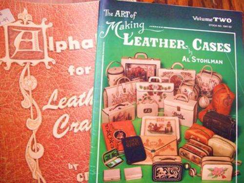 2 x Books!! The Art of Making Leather Cases by Al Stohlman & Alphabets for the Leather Craftsman