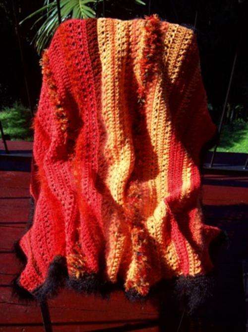 Glamorous Gran's Orange Parfait Knee Blanket!
