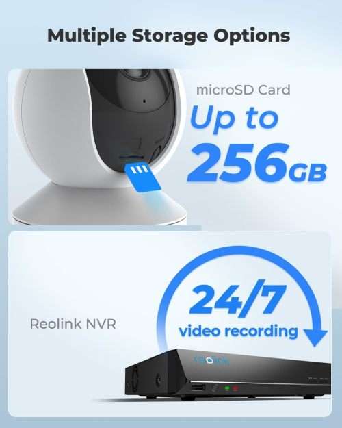Instacam Reolink E1 3MP V2 AI (Includes Person & Pet Detection) - Indoor Super HD WiFi PTZ Security