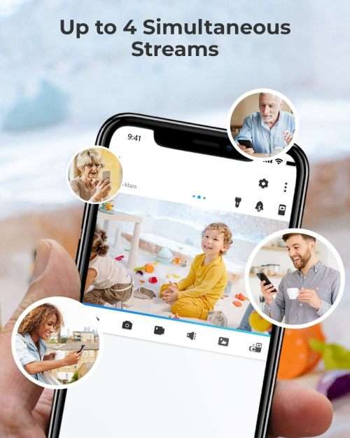 Instacam Reolink E1 3MP V2 AI (Includes Person & Pet Detection) - Indoor Super HD WiFi PTZ Security