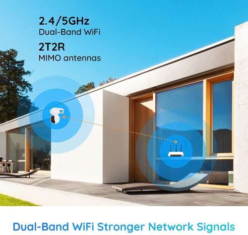 Instacam Reolink E1 Outdoor - 5MP Spotlight Weatherproof AI Detection WiFi PTZ Security Camera