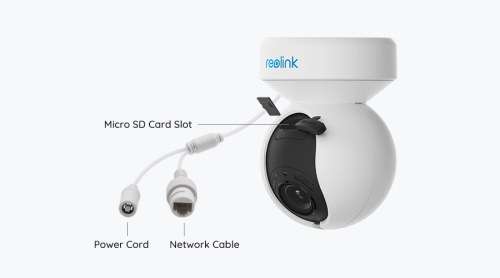 Instacam Reolink E1 Outdoor - 5MP Spotlight Weatherproof AI Detection WiFi PTZ Security Camera