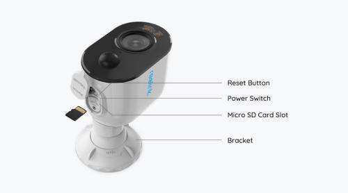 Instacam Reolink Argus 3 Pro 2K 4MP AI  Spotlight Camera & Solar Panel Combo