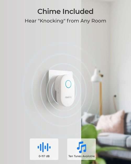 Instacam Reolink Video Doorbell WiFi With Chime