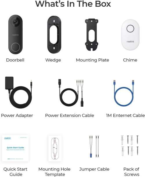 Instacam Reolink Video Doorbell WiFi With Chime