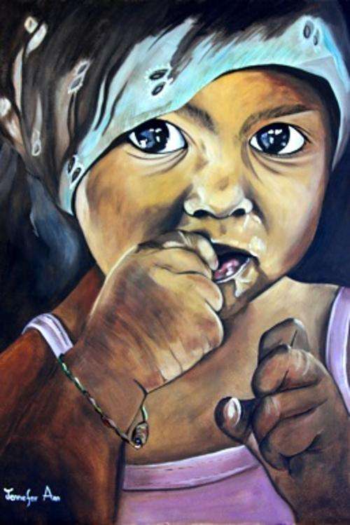 "Ntombi" Painted by Professional Artist Jennefer Ann