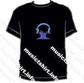 Music  T -Shirt  Sexy Earphone  Sound Activated