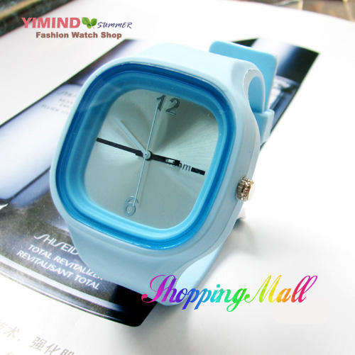 Young favorite color colorful jelly watches new fashion unisex