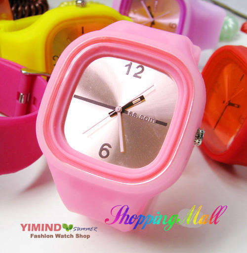 Young favorite color colorful jelly watches new fashion unisex