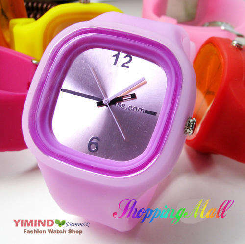 Young favorite color colorful jelly watches new fashion unisex