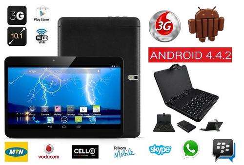 NEW 10 inch Tablet PC,Sim Card, Phone call & 3G Internet, Quad Core, Android 4.4 with Keyboard case